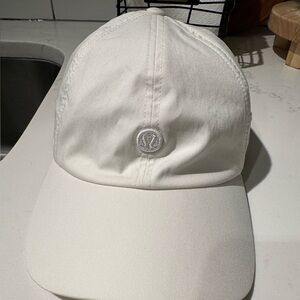 Classic ball cap from lululemon. More ivory color hat than white.